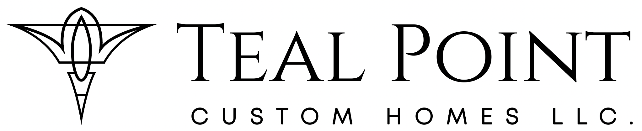 teal point custom homes logo
